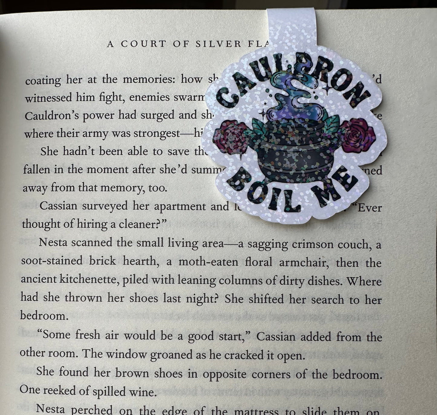 Cauldron boil me magnetic bookmark