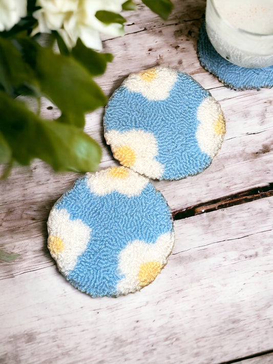 Daisy car coasters