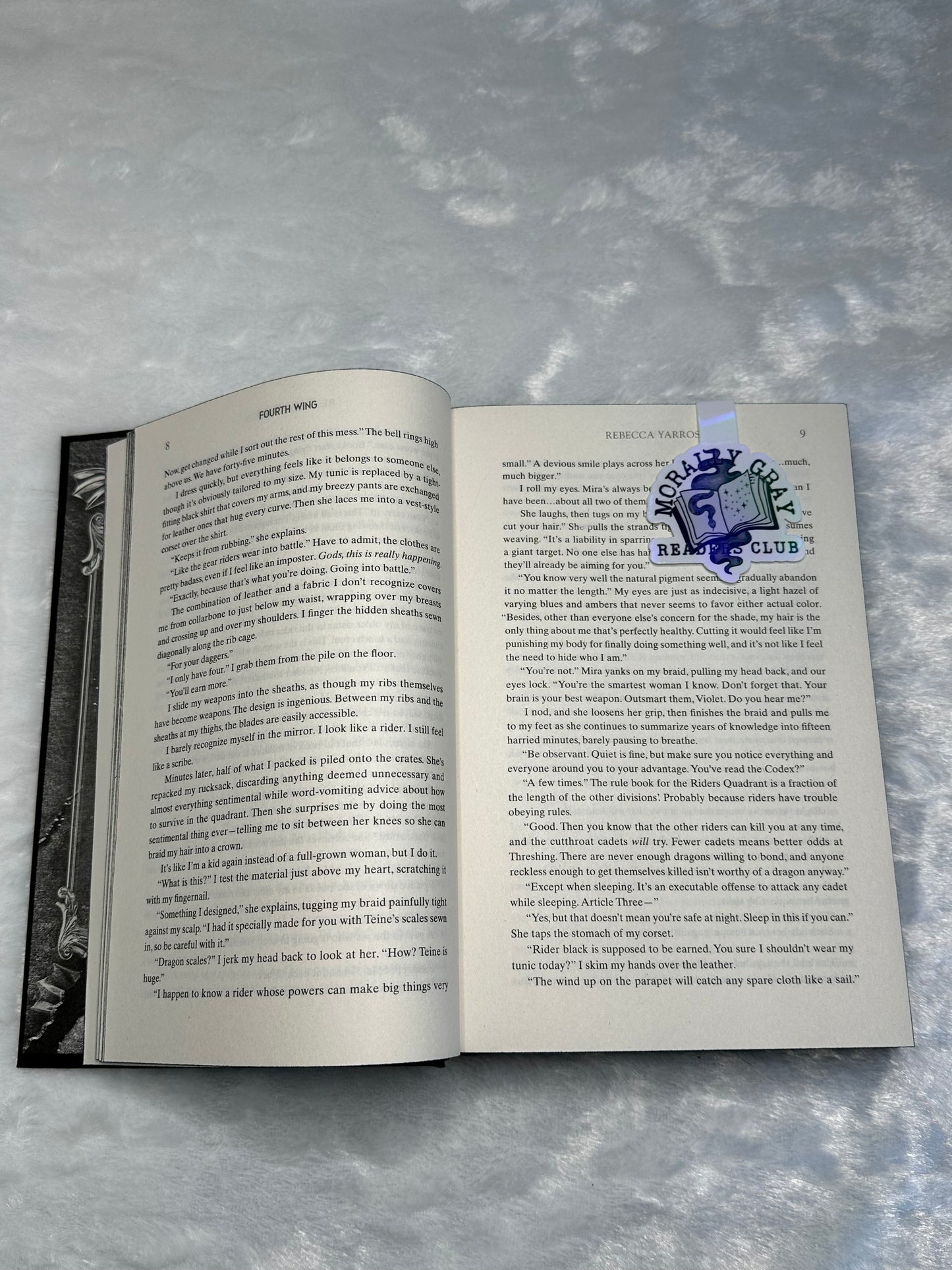 Morally Gray magnetic bookmark