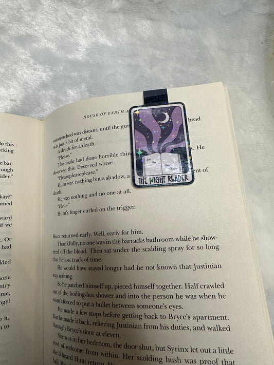 Night reader tarot card bookmark